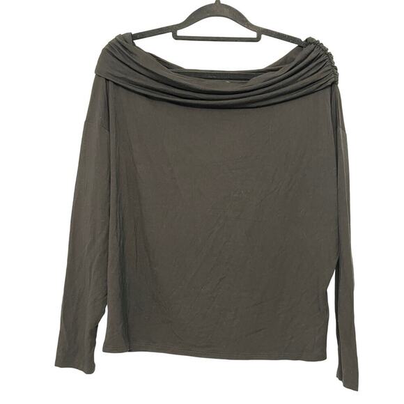 Express Off The Shoulder Top Black Size Xs Stretchy Lightweight Classic Soft - Picture 2 of 8